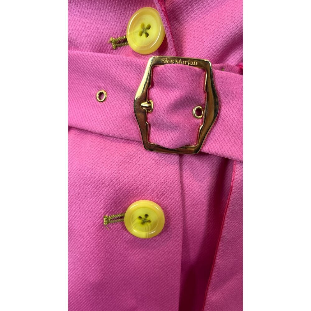 SIES MARJAN PINK SATIN TUXEDO SUIT - Picture 12 of 13